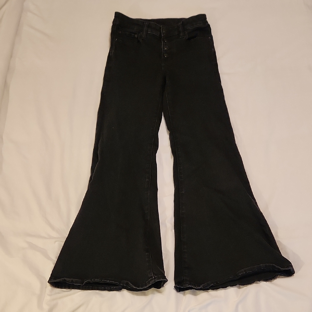 American Eagle Outfitters Black Wide Leg Jeans